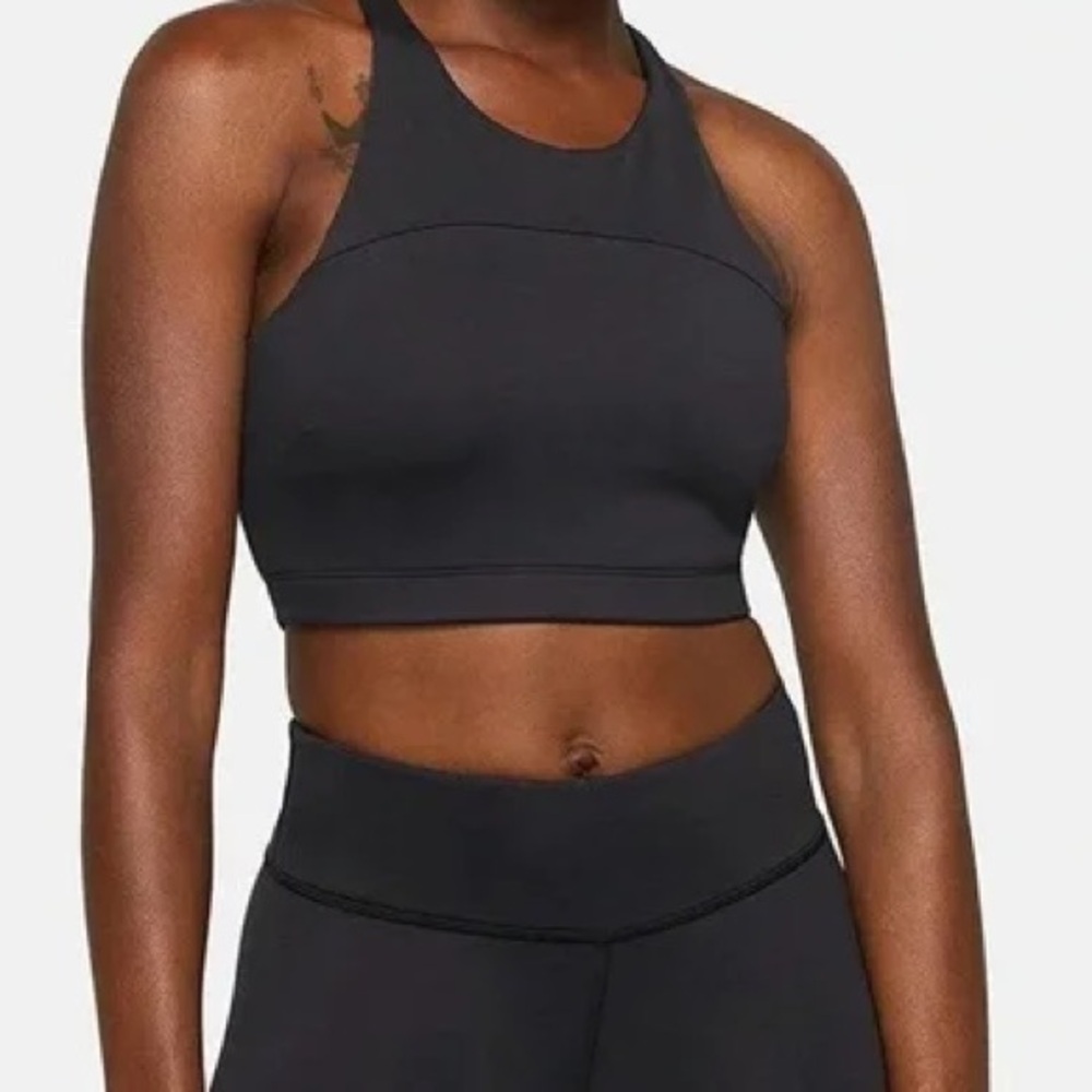 Outdoor Voices Move Free Crop Top- Black